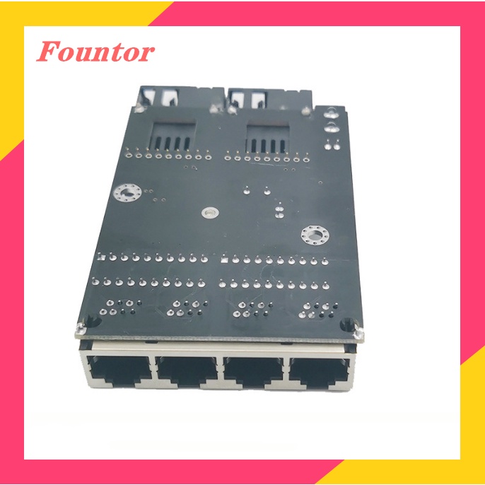 10/100M Rpoe 2SC 4RJ45 Optical PCBA Media Converter Board 2Port FO 4 Port LAN 2FO 4LAN Media Converter