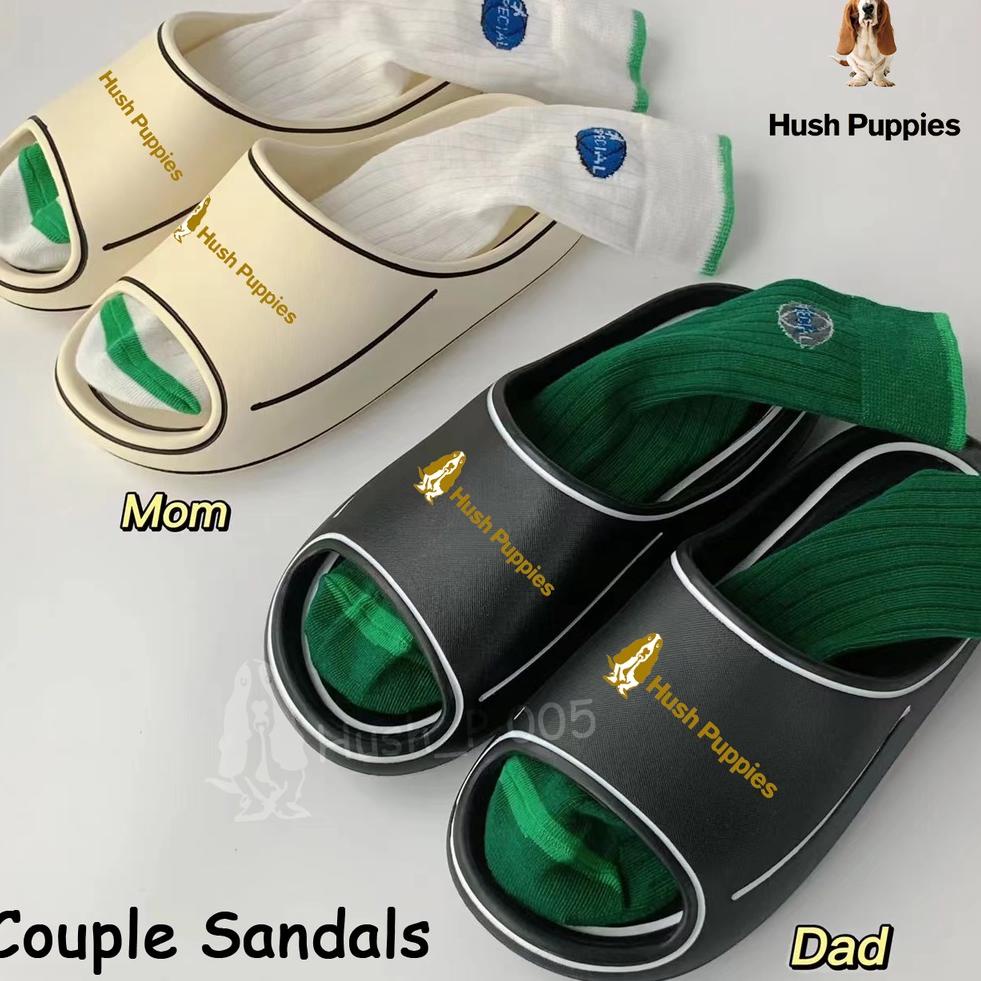 Paling Laris Hush Puppies Sandal Wanita Korea Sandal Pria Slide Ringan Sendal Cewek Cartoon Import S
