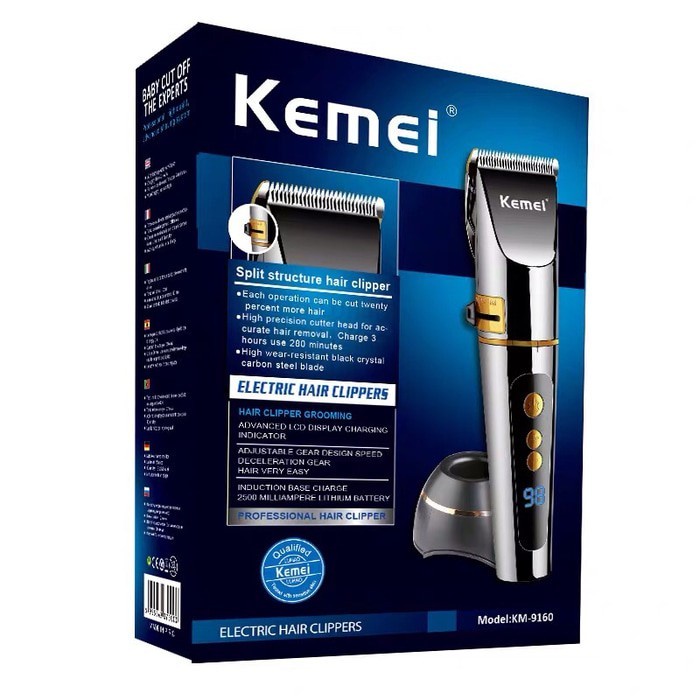 COD Hair Clipper Professional Kemei KM-9160 Mesin Cukur Rambut Electric Kemei KM-9160