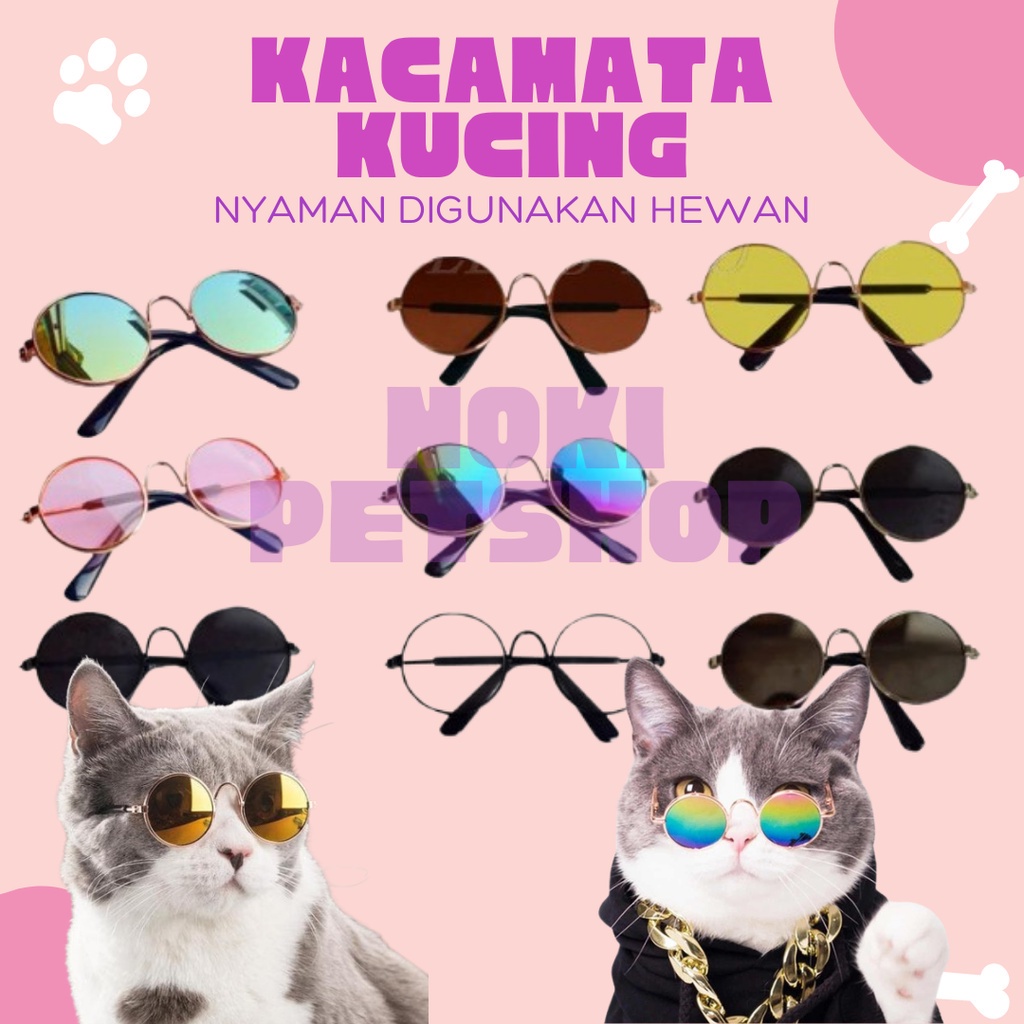 [BISA COD] KACAMATA KUCING KEREN LUCU KACA MATA KUCING ANJING COSPLAY AKSESORIS HEWAN PELIHARAAN PET PROPERTI ALAT PERAGA FOTO KUCING