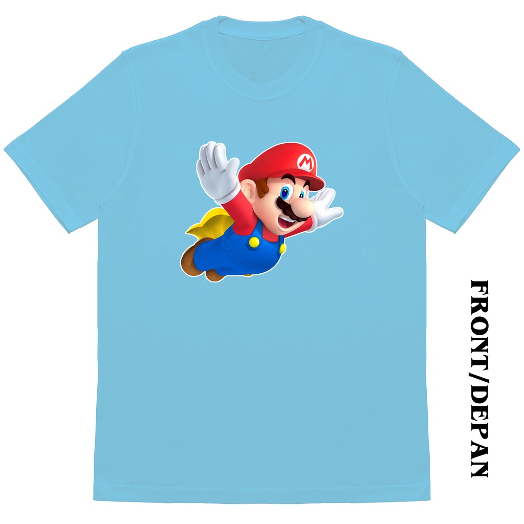 T-SHIRT SUPER MARIO BROS (MARIO 1) | KAOS | CUSTOM