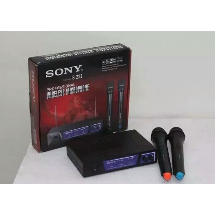 Mic Wireless Sony S222 S 222 Microphone Handheld