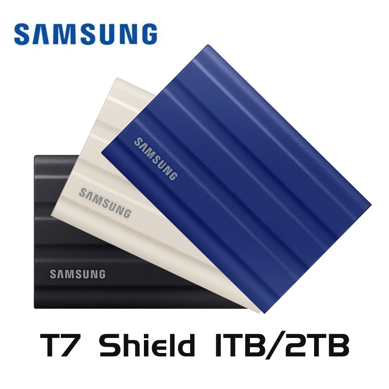 SSD Samsung Portable T7 Shield 1TB 2TB - SSD Eksternal USB 3.2