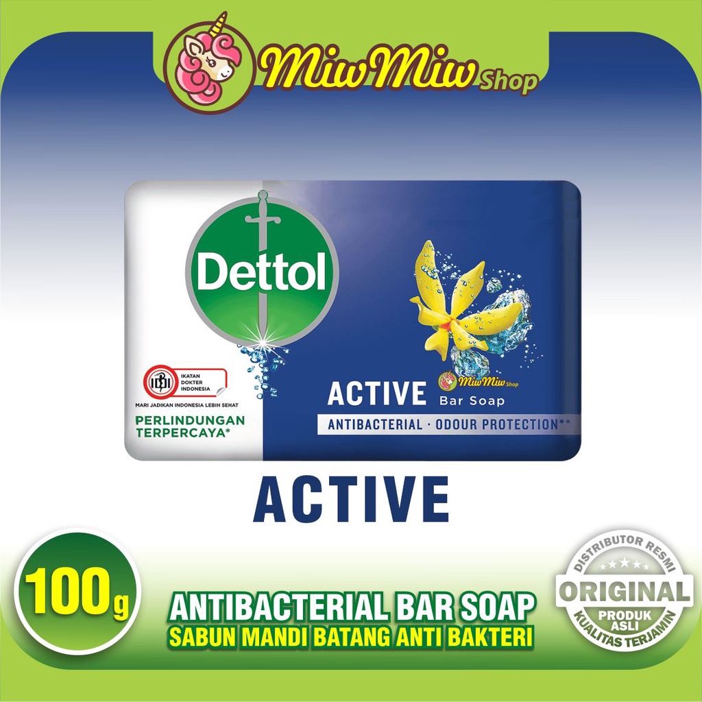 DETTOL Antibacterial Bar Soap (Sabun Mandi Batang Anti Bakteri)