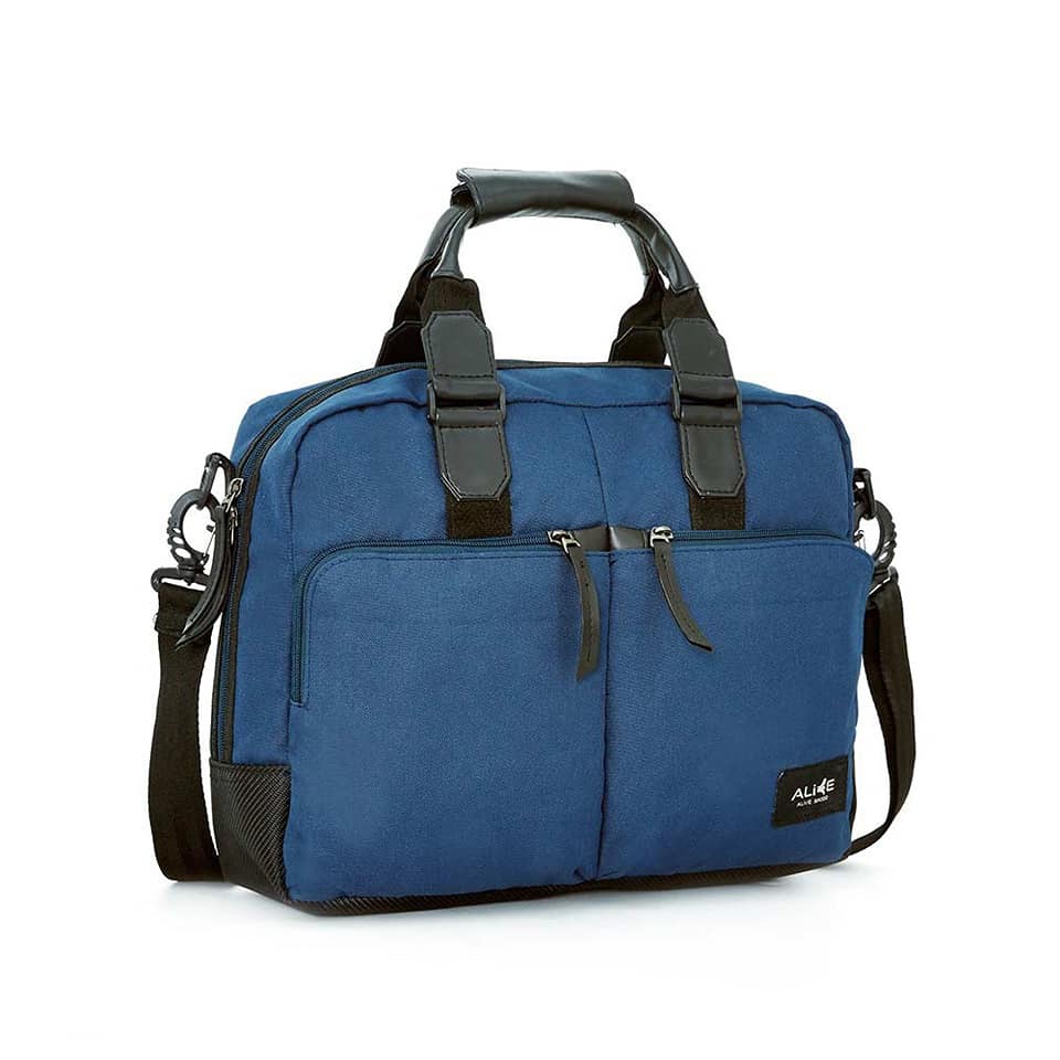 Tas selempang pria Sophie Martin ALIVE TRIDENT Tas kerja pria bahan nylon navy promo Tas laptop Tas 