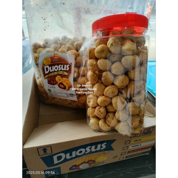 

DuoSus Snacks Duo Sus Coklat Enak Bestseller Soes Kemasan Toples 500g