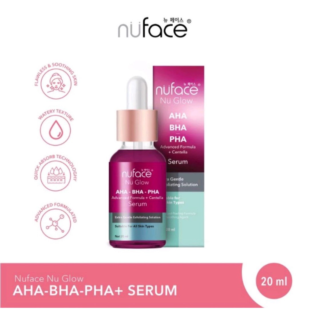 NUFACE SERUM NU GLOW AHA-BHA-PHA SERUM WAJAH NUFACE FORMULA CENTELLA