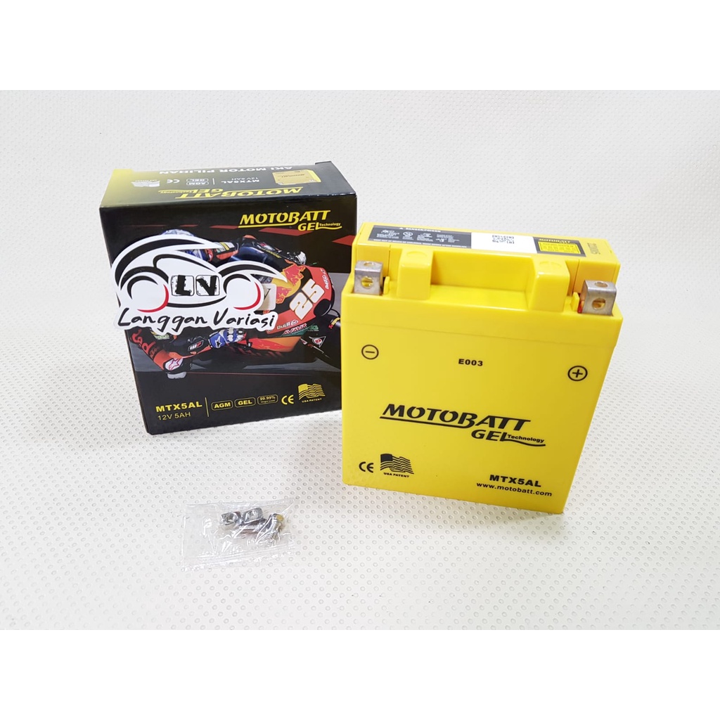 Accu Aki Motor Motobatt Gel MTX5AL MTX 5AL  MTX-5AL 5Ah