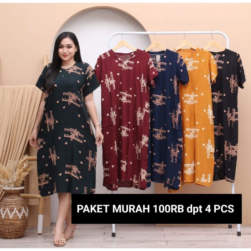 DASTER STANDAR MOTIF TERBARU BAHAN ADEM BUSUI MURAH 100RB DAPAT 4 PCS
