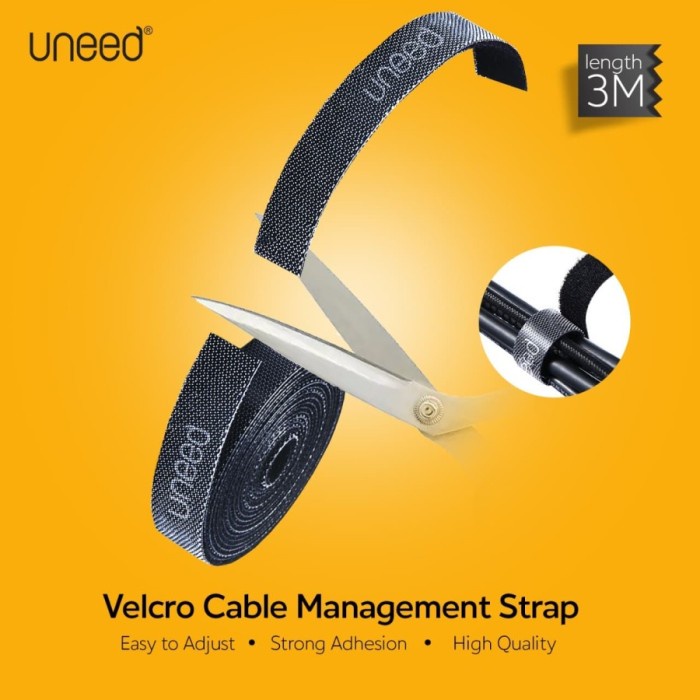 

Terlaris Uneed Kabel Strap Velcro Cable Ties Winder Organizer - Uco102.3