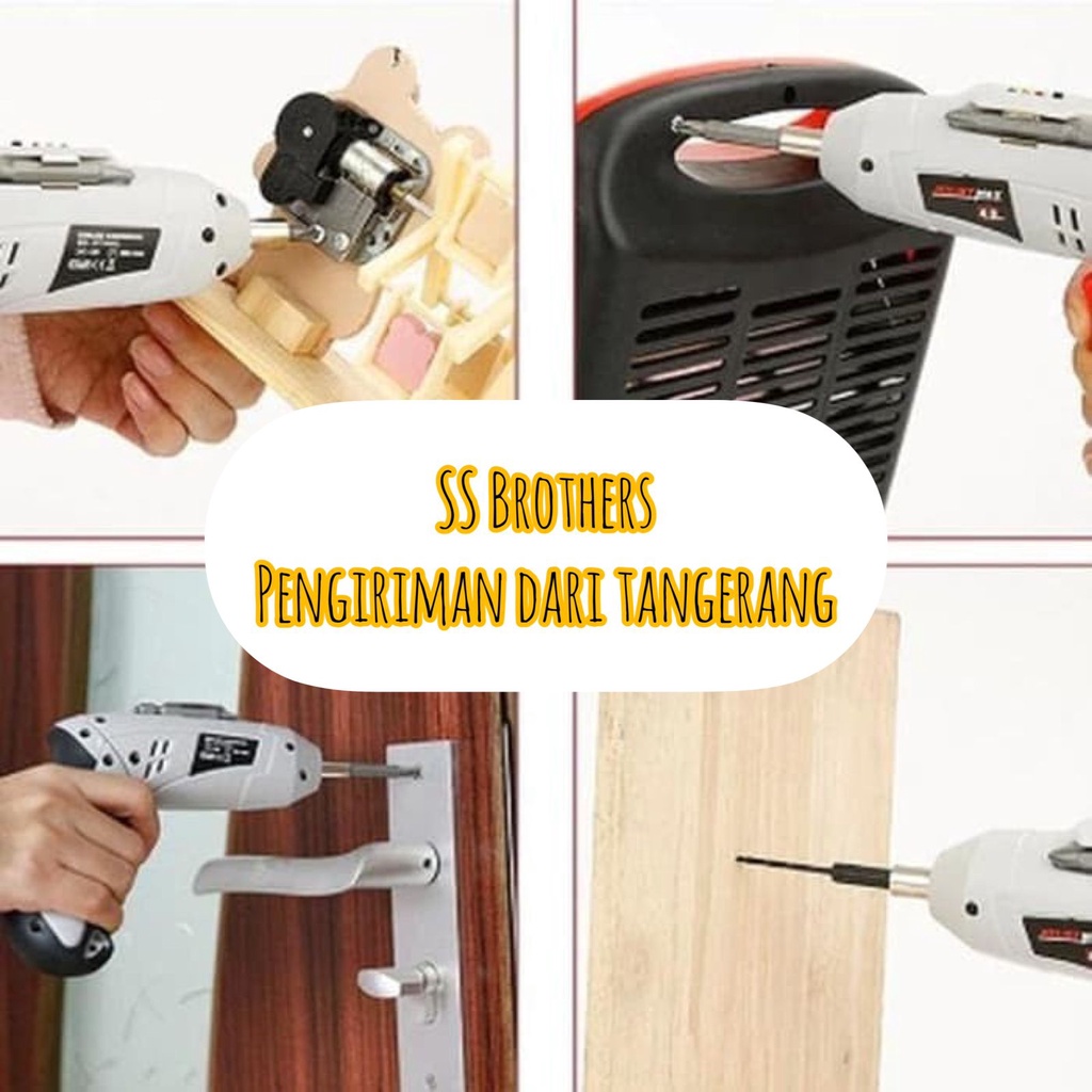 Joust Max Cordless Electric Screwdriver Set 45 Pcs JST24802L Joustmax alat bor obeng