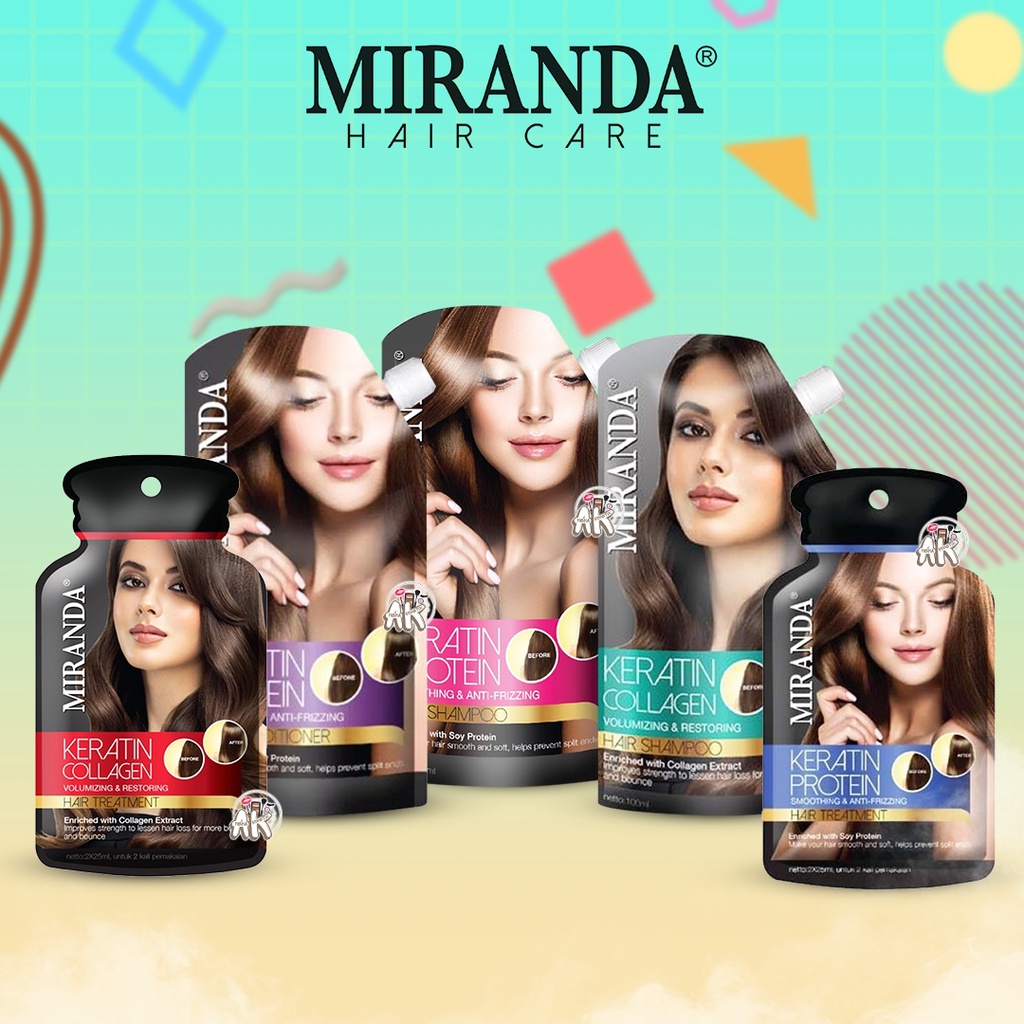 Miranda Hair Care Keratin Collagen &amp; Protein Series ( Shampoo / Conditioner / Hair Treatment )