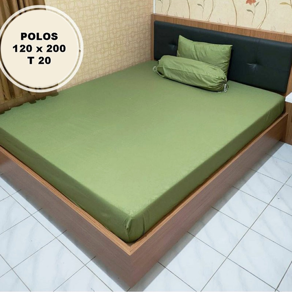 [✅COD] Paket Seprei Sprei 120x200 Polos Dan 2 Sarung Bantal Guling Homemade Katun Embos Perlengkapan Dekorasi Kamar Rumah