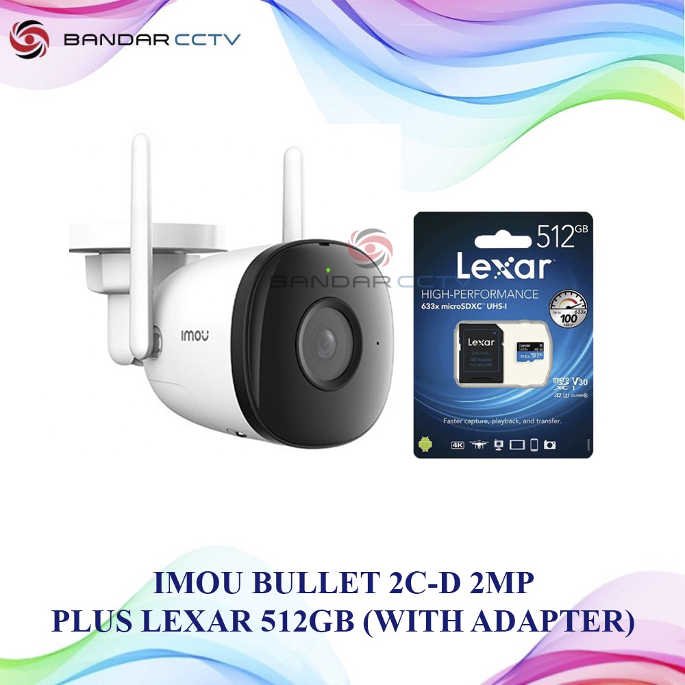 CAMERA IMOU BULLET 2C D + MEMORY CARD LEXAR