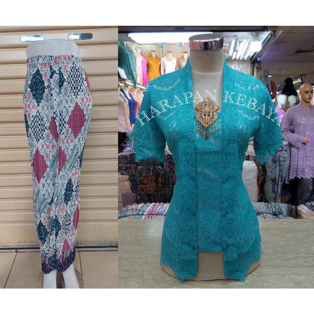 KEBAYA KUTU BARU LENGAN PENDEK ROK+ROK PRISKET-KEBAYA KUTU BARU STELAN-SET KEBAYA KUTU BARU LENGAN P