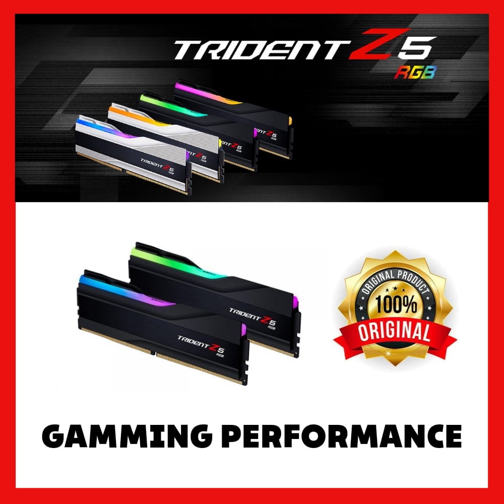 GSKILL TRIDENT Z5 RGB DDR5 32GB 2x16 7600MHz F5-7600J3646G16GX2-TZ5RS