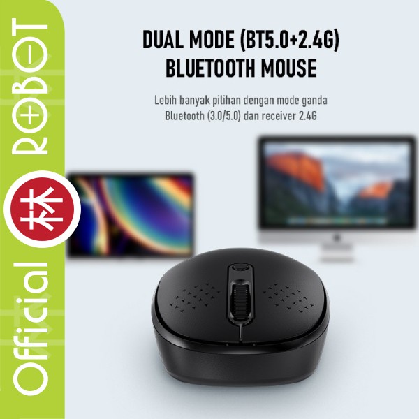 Robot M360 Mouse Bluetooth Wireless 2.4G Dual Mode Silent BT 5.0