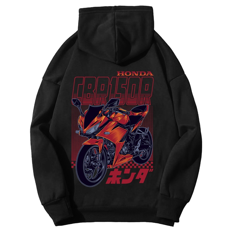 HOODIE FLEECE SUNMORI PRIA WANITA MOTOR CBR150R RACING SPORT