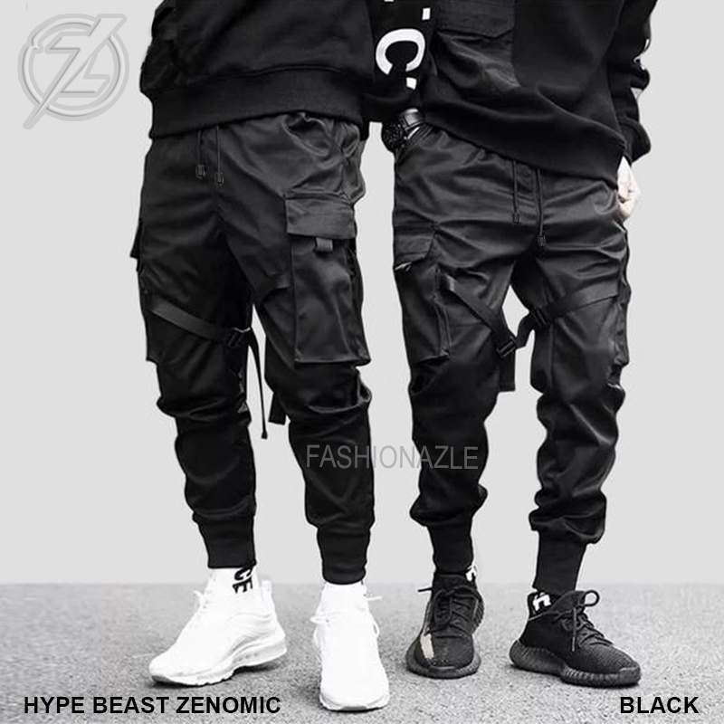Celana Panjang Pria Cargo Jogger Sweatpants Hypebeast Trackpant Korea Style Tren Longar