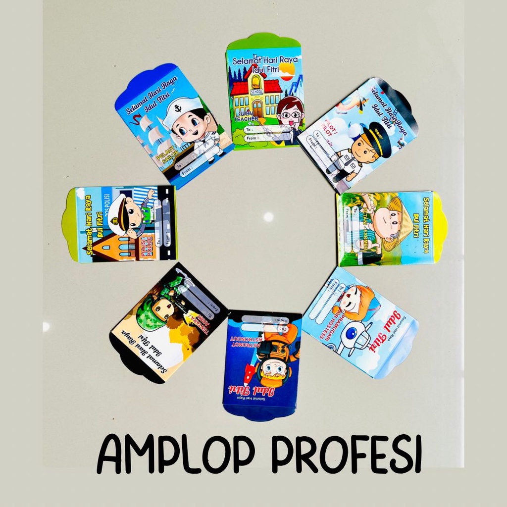 

AMPLOP LEBARAN KARAKTER PROFESI VIRAL (1 PAK ISI 10 PCS) || AMPLOP GAMBAR || AMPLOP KARAKTER || ANGPAU LEBARAN || ANGPAU PROFESI