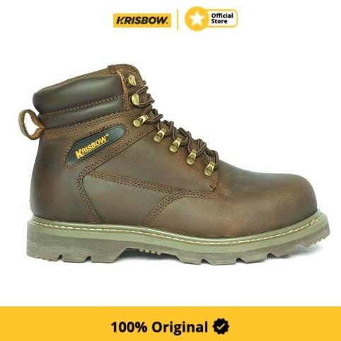 Krisbow Ukuran 42 Vulcan Sepatu Pengaman - Cokelat