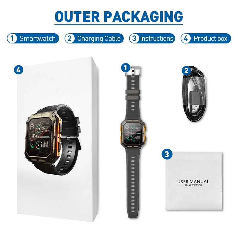 Bozlun Smartwatch Jam Tangan Bicara Bluetooth Smartwatch Tahan Air Jam Tangan Pintar Detak Jantung Dinamis 123 Mode Olahraga