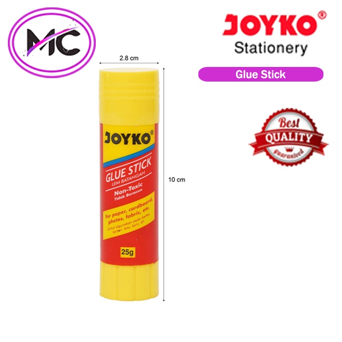 Lem Kertas Stick Joyko 8gram Glue Stick Cocok Untuk DIY Anak Aman Murah Harga Per Pcs