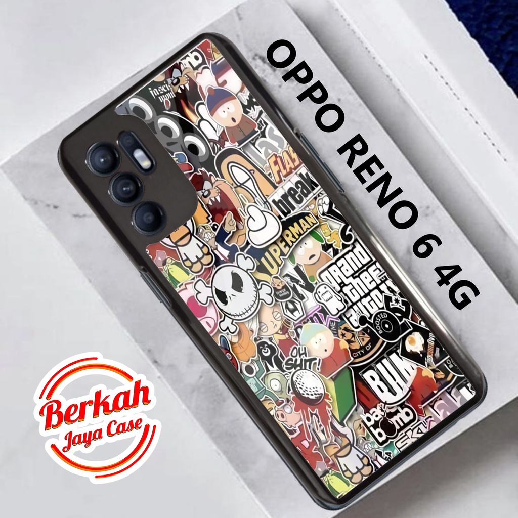 Case OPPO RENO 6 4G Casing OPPO RENO 6 4G Case GRAFITY Casing Terlaris Case Keren Casing Hardcase pr