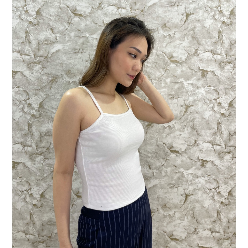 MODAVIE - LEANDRA TANKTOP Korean Tanktop Rib Knit Polos Wanita Basic