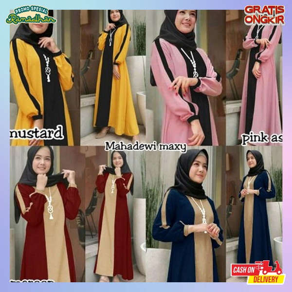Ataaan Kondangan Gami Sanita Gamia Wajita Atassan Cewek Paks Ghamis Import Premium Gamis Wnta Deres 