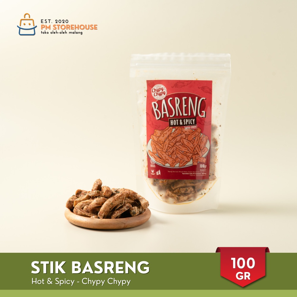 Basreng Daun Jeruk Pedas Renyah Chypy - Kemasan Pouch