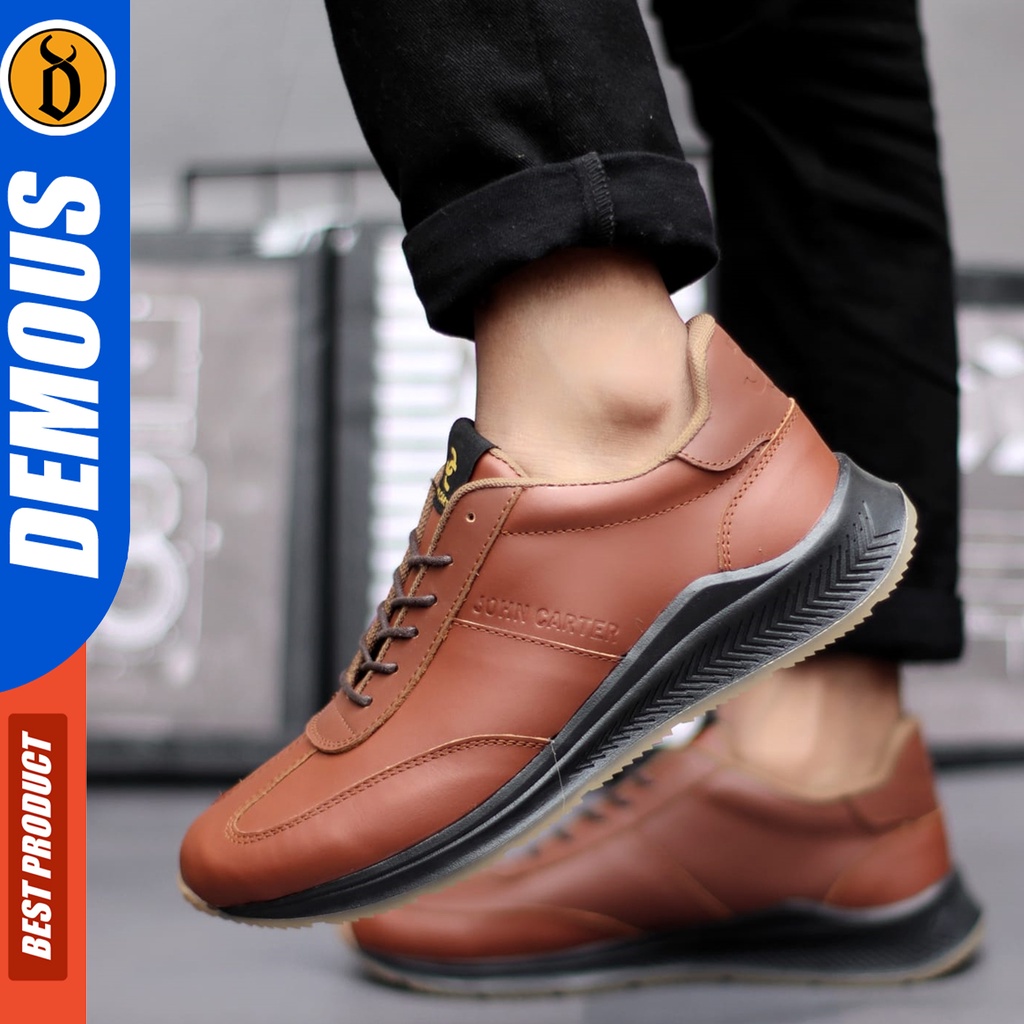 DEMOUS Sparda - Sepatu Pria Sneakers Casual Kulit Asli