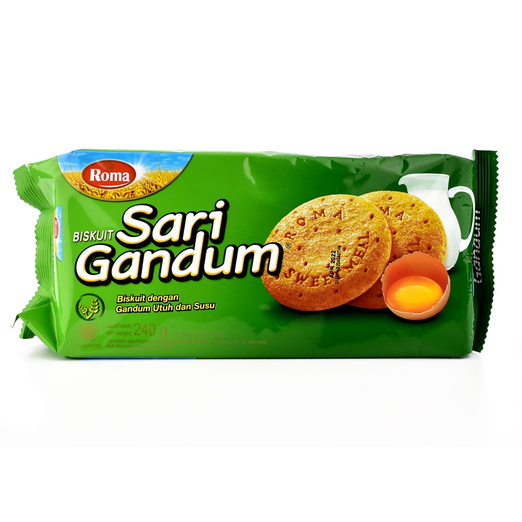 

BISKUIT ROMA SARI GANDUM 240 GR BISCUIT