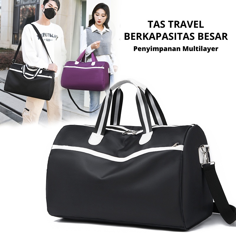 Highland Tas Travel Pria Wanita Travel Bag Duffel Fitness Gym Bag tas mudik waterproof Tas Travelling Lipat Koper Besar TTB107