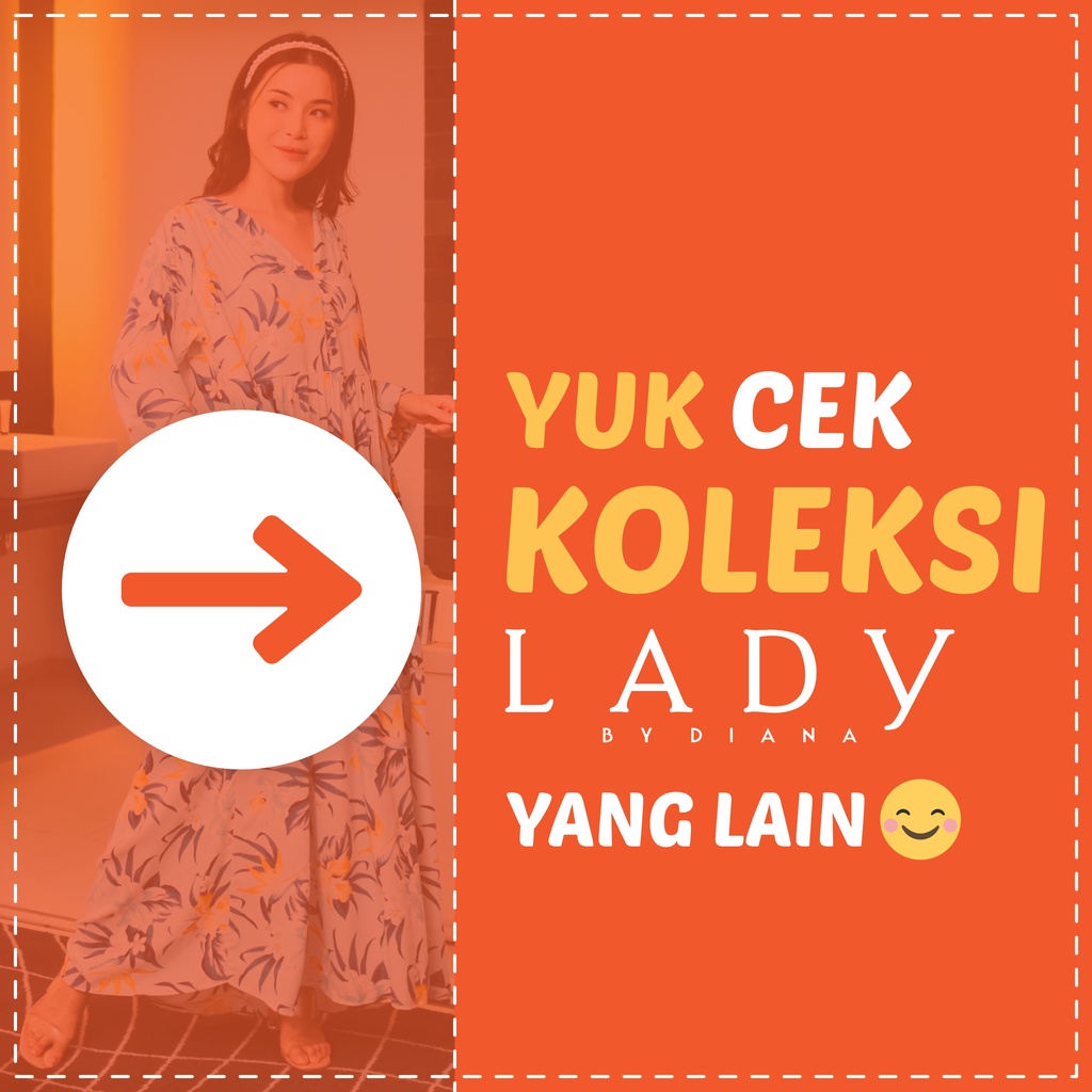 Ladybydiana IVONNA HOMEY DRESS Maxi Dress Busui Bahan Rayon Premium