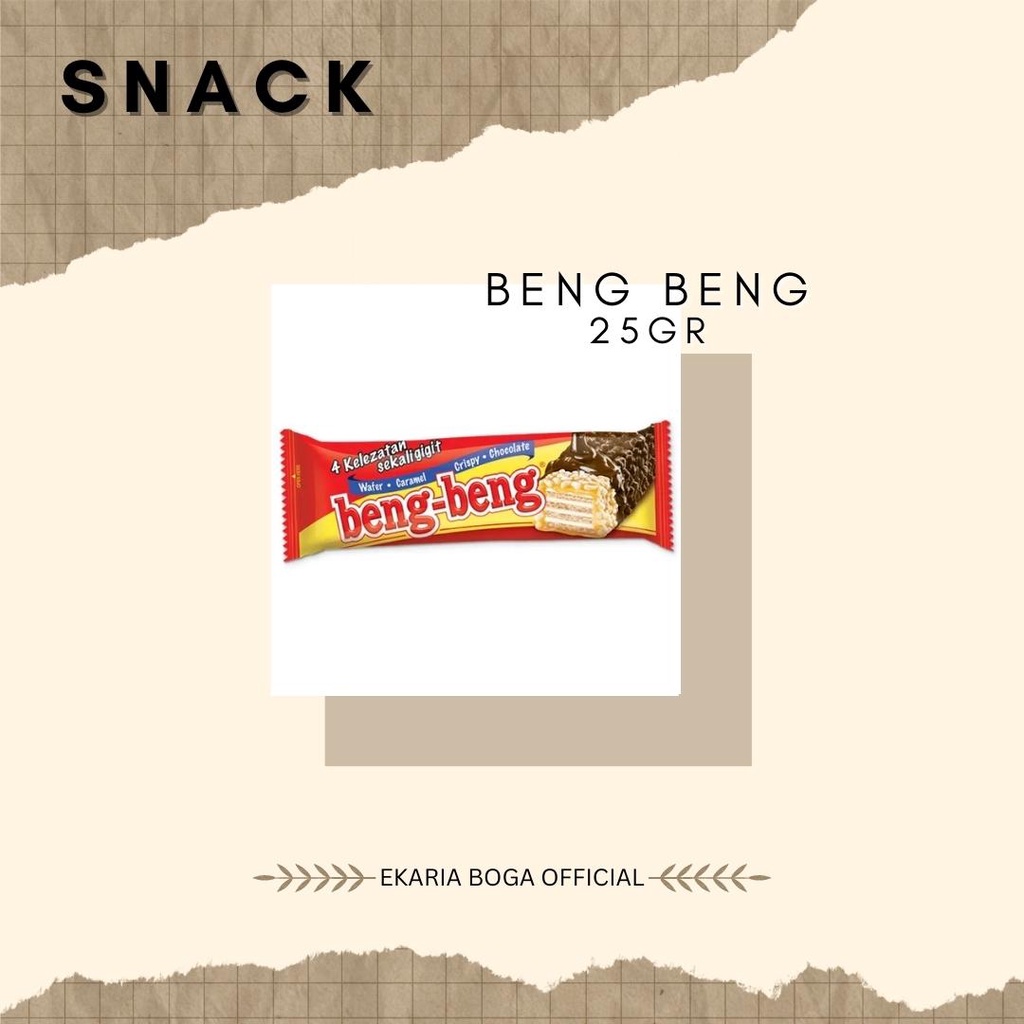 

SNACK | BISKUIT | WAFER | BENG BENG WAFER COKLAT | BENG BENG 25GR