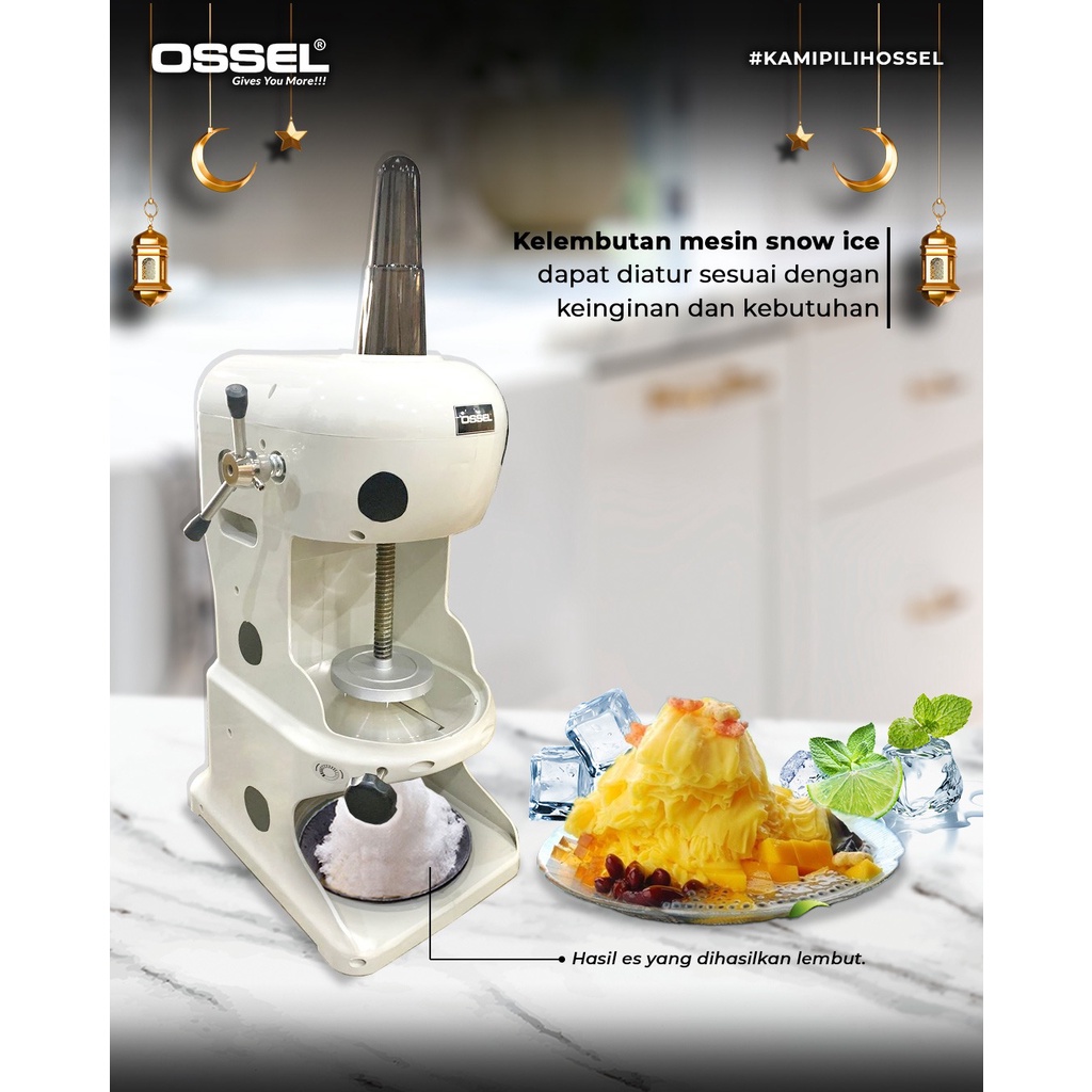 Mesin Ice Shaver Serut Ice Serut Es Salju Mesin Snow Ice OSSEL Es Cream Ice Powder SERUT ES SALJU IC