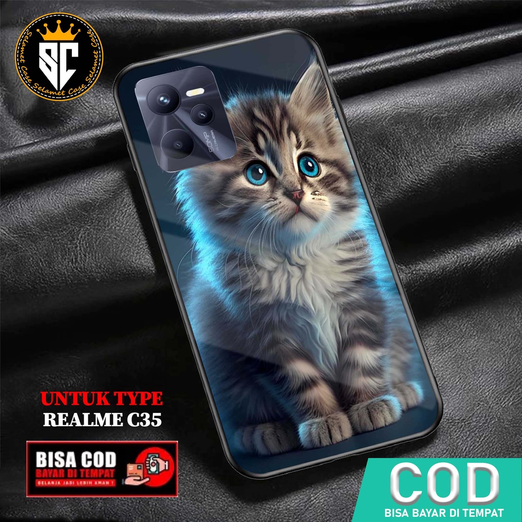 Case Realme C35 Casing Realme C35 Selamet Case [CAT] Case Glossy Case Aesthetic Custom Case Anime Pe