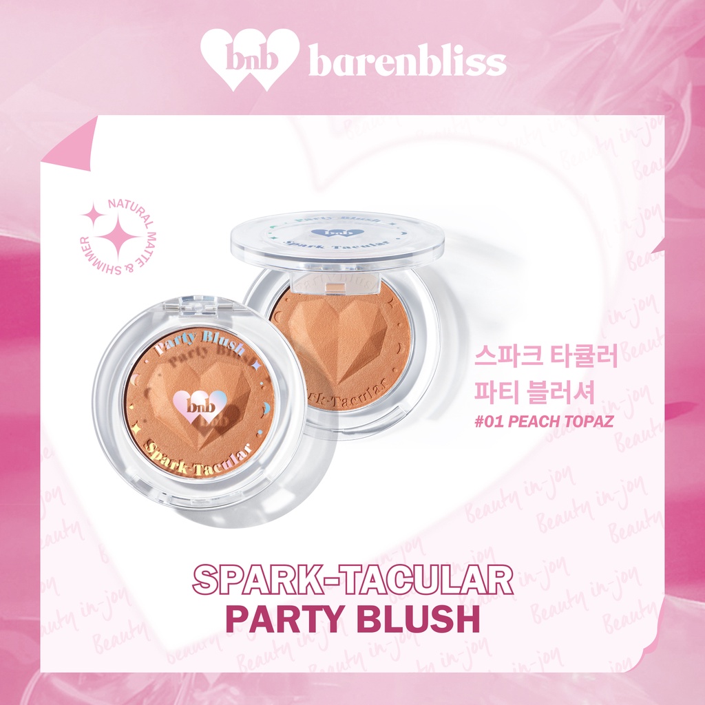 BNB barenbliss Spark-Tacular Party Blush Korea Blush On Pallete Make Up