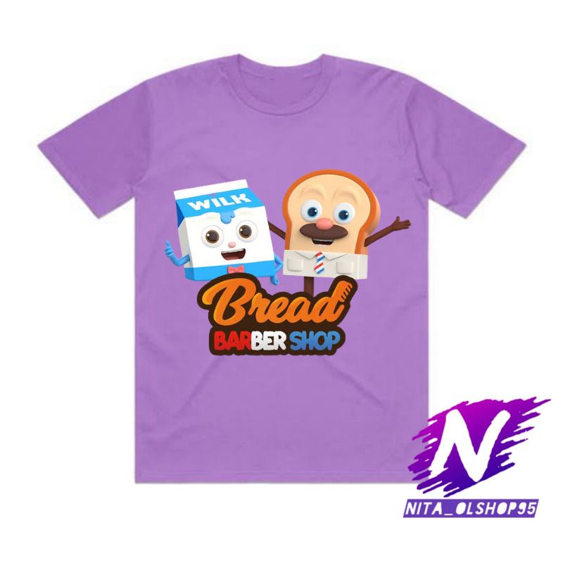 baju anak kaos anak kartun bread barbershop
