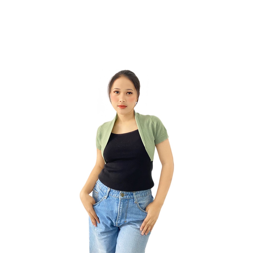 bolero tangan pendek / simple bolero / bolero polos / BOLERO WANITA