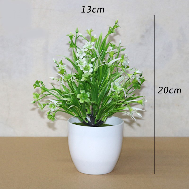 FYGALERY PT45 Pot Tanaman Hias Bunga Hias Plastik Ornamen Pot Bongsai Artificial Flower Decoration