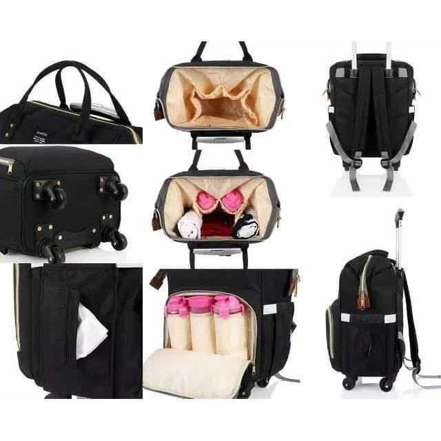 Tas Anello Diaper Bag Trolley - Tas Popok Bayi Troli Bongkar Pasang