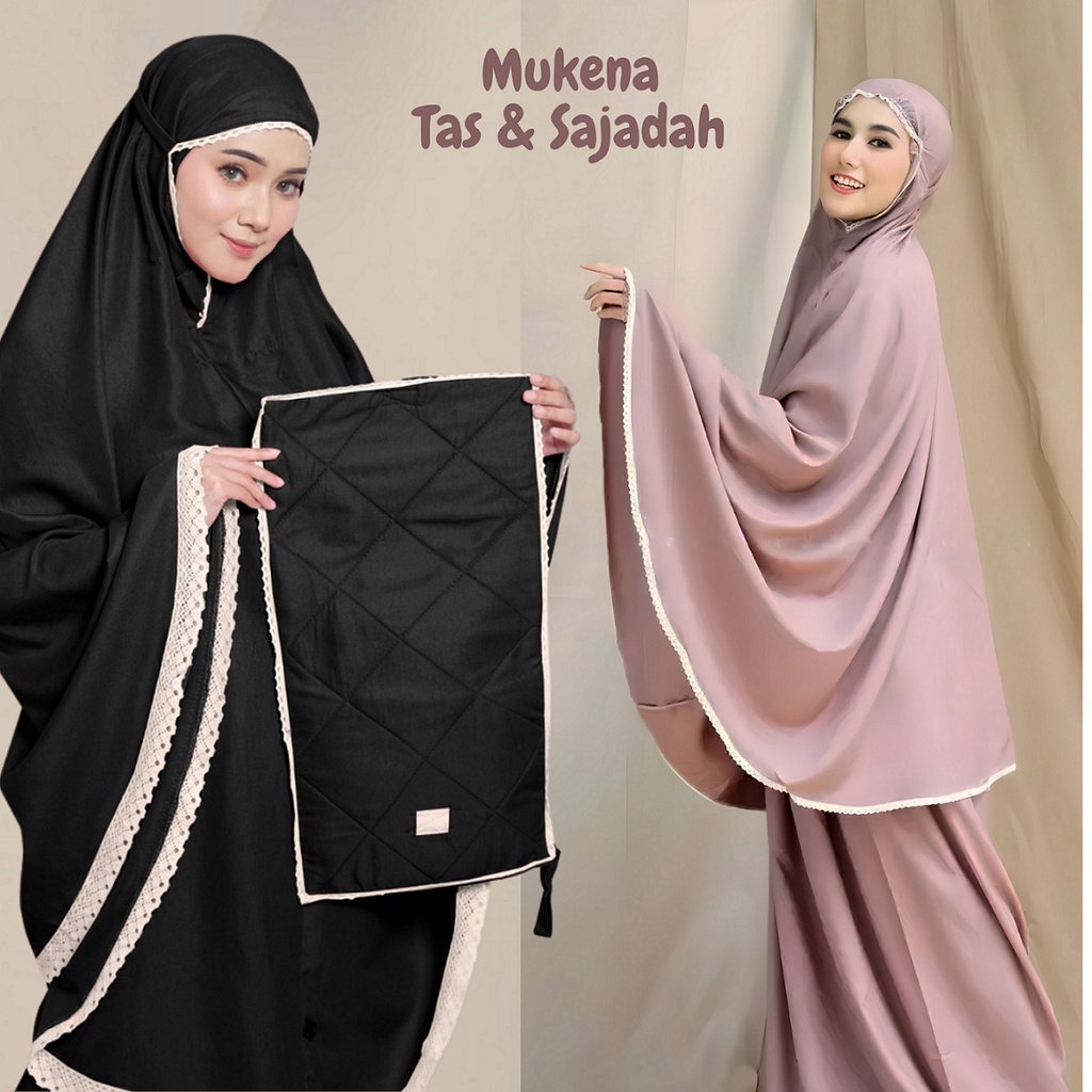 Mukena Katun Dewasa Tas Sajadah Terfavorit Grosir Pastel