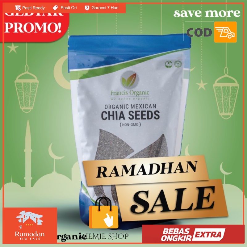 

Organic Chia Seeds 500grams Francis Organic