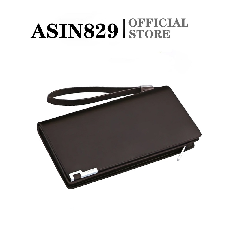 ASIN829  Dompet Premium Dompet Koin Kopling Panjang Pria Baru Dompet Kulit Pria T98 PU Bahan Impor Pria