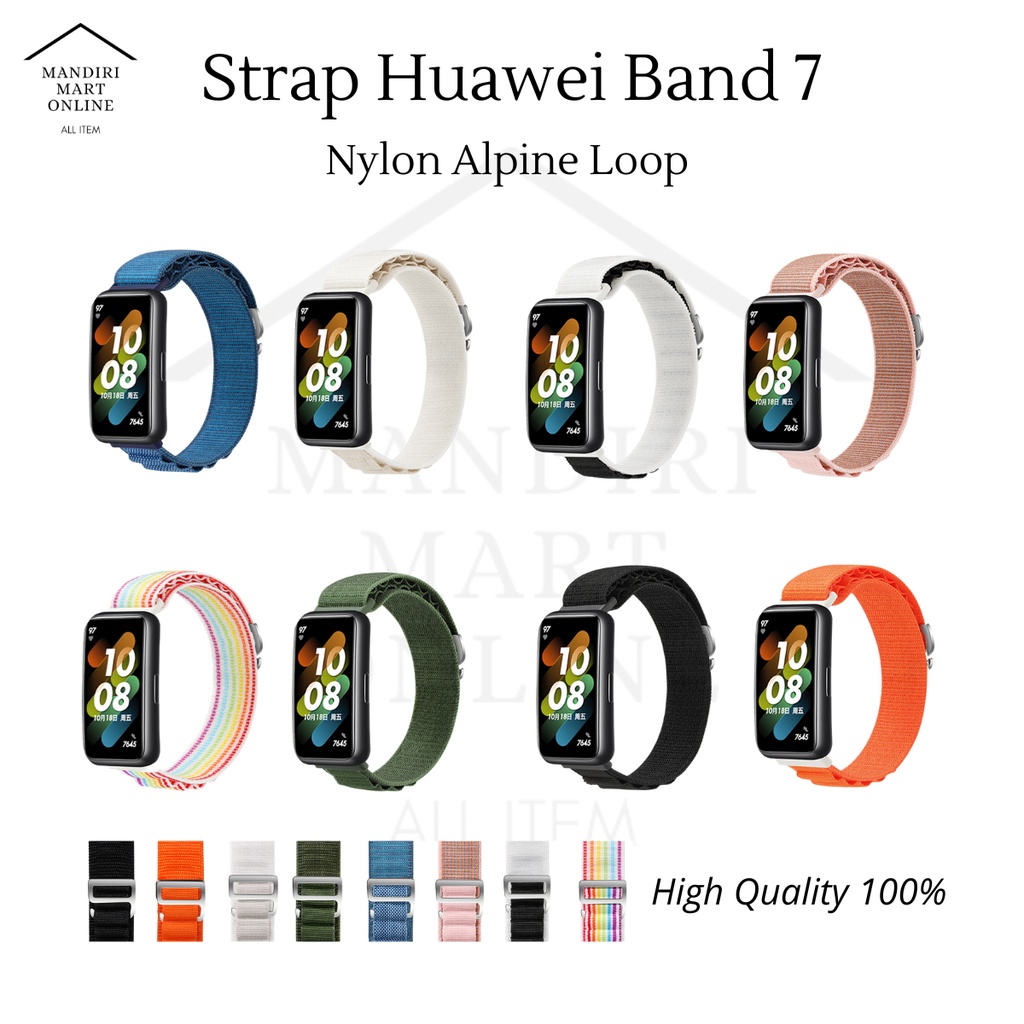 Tali Strap Huawei Band 7 Alpine Loop Nylon Tali Pengganti Huawei Band 7