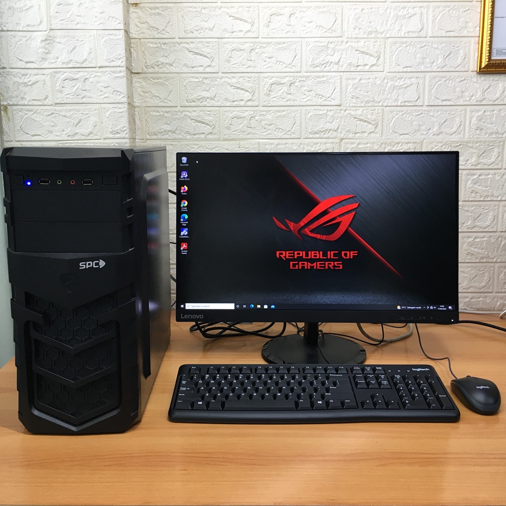 Fullset Komputer Rakitan Intel Gold G6400 RAM 8GB SSD 128GB HDD 500GB