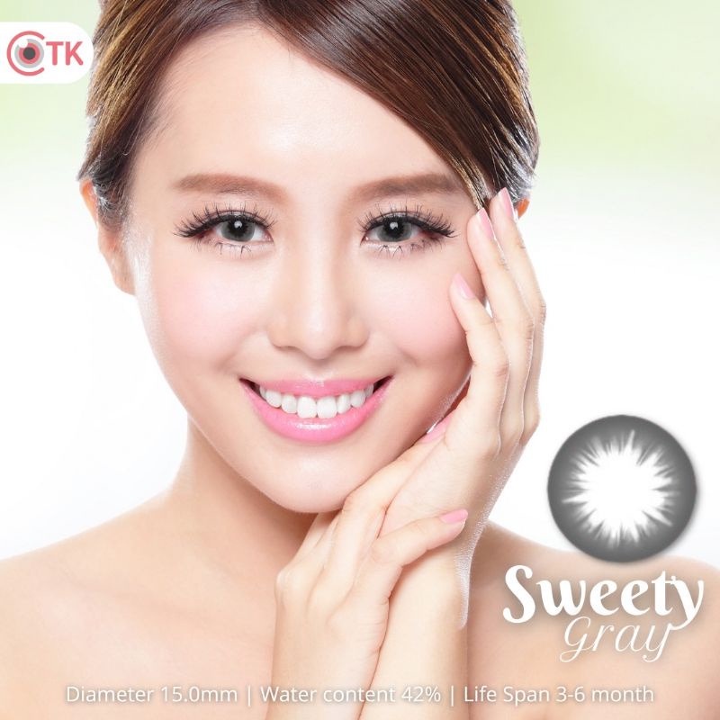 SOFTLENS SWEETY CTK 15 MM BLACK MINUS (-0.50 S./D -6.00)