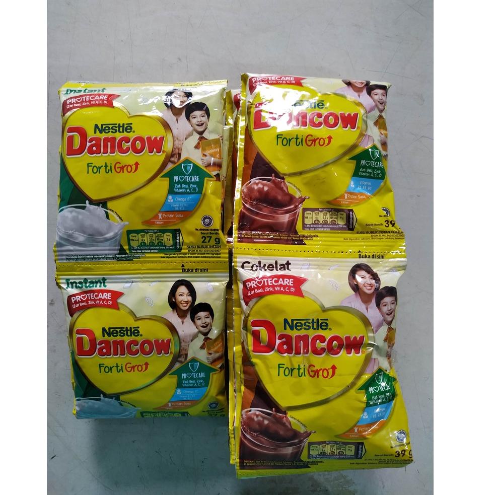 

✨MEGA ⚡ALE✨ NESTLE DANCOW FORTIGO - 1 RENCENG (10 SACHET) - PUTIH - COKELAT